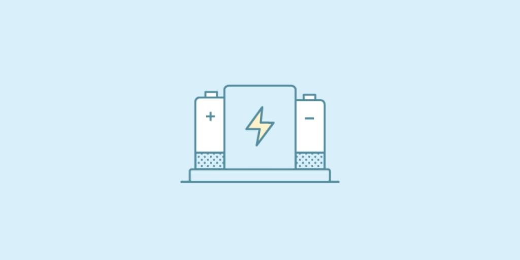 Graphic image of solar batteries