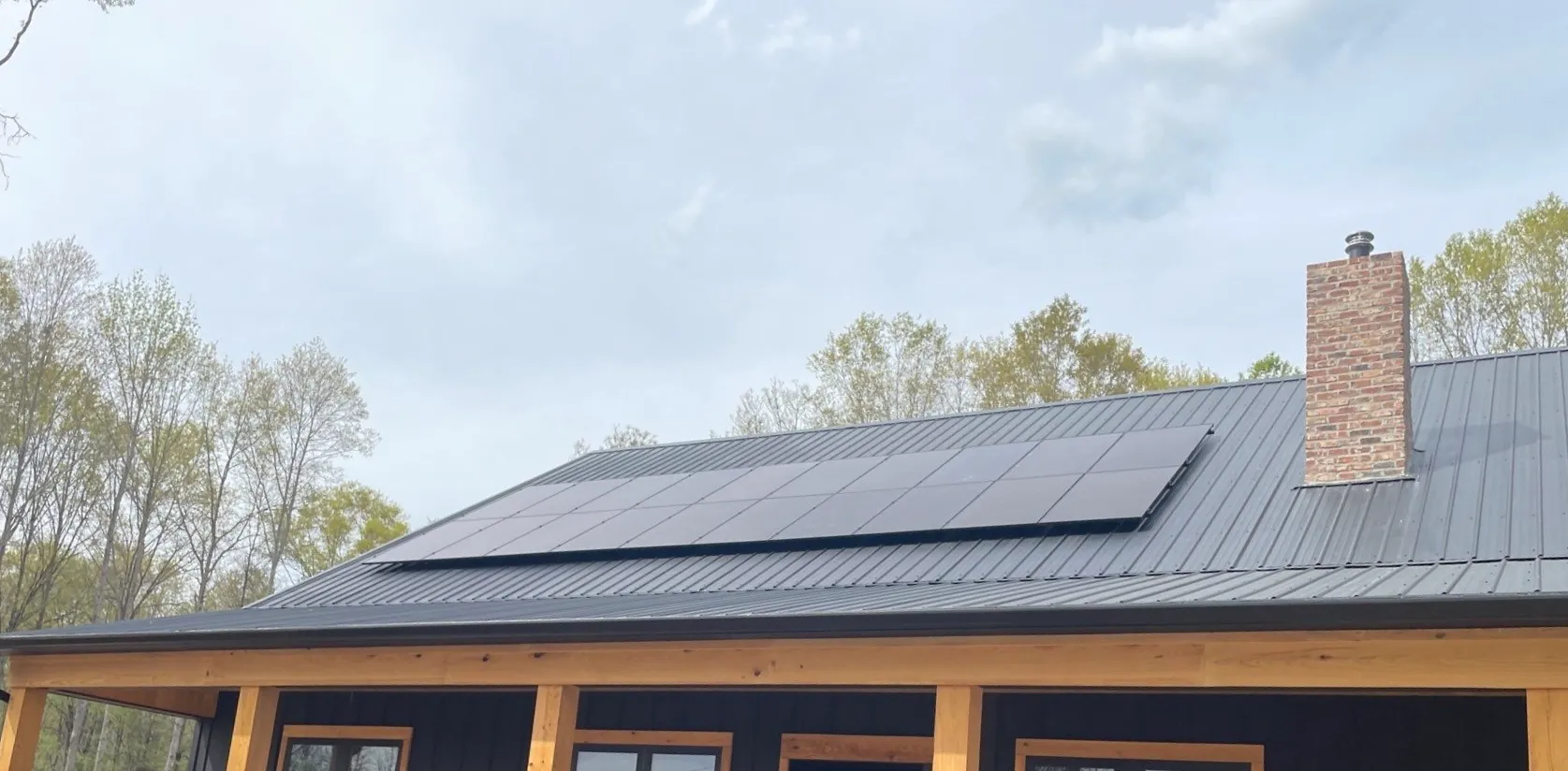 Residential solar panel installation